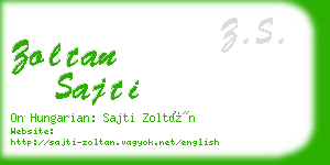 zoltan sajti business card